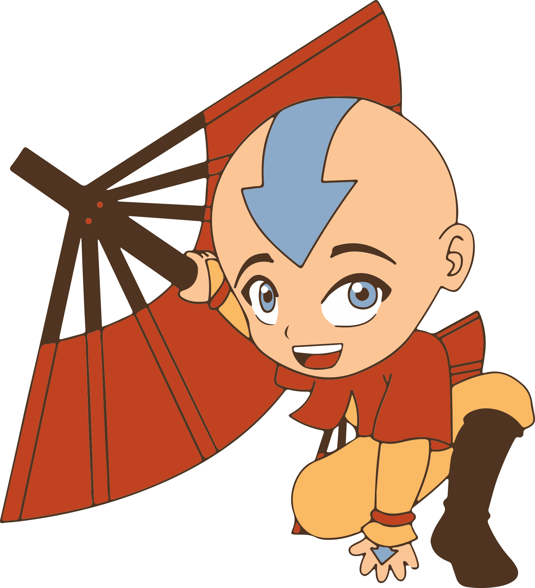 Airbender 9 Sticker Svg Vector Free Vectors